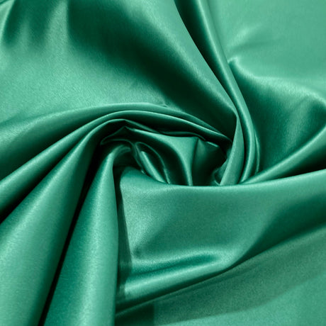 1 Yard Black Satin Bridal Fabric Smooth Luxurious Soft Material for Wedding Dresses 60 Inch Width