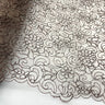 1 Yard Sky Blue Corded Bridal Lace Fabric Embroidered Polyester Net Mesh 53 Inch Width