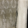 1 Yard Radiant Gold Beaded Lace Fabric Embroidered on Polyester Net Mesh 52 inch Width