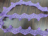 1 Yard Beaded Lace Trimming on Organza | 2.25" Wide | Decorative Beaded Trim for Bridal, Formalwear & Costumes