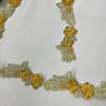 1 Yard Beautiful Beaded Corded Lace Trimming Embroidered Polyester Net Mesh for Dresses 1.5 Inch Width