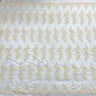 1 Yard Peach Corded Bridal Lace Fabric Embroidered Polyester Net Mesh 54 Inch Width