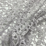 1 Yard Blush Lace Fabric Embroidered on Percent Polyester Net Mesh Soft Lightweight 55 Inch Width