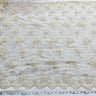 1 Yard Beaded Corded Bridal Lace Fabric Embroidered Mesh Champagne 54" Width