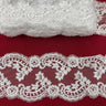 1 Yard Corded Double Sided Lace Trimming on 100% Polyester Net Mesh 5? Wide