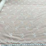 1 Yard Antique Gold Beaded Lace Fabric Embroidered on Polyester Net Mesh 52 Inch Width