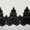 1 Yard Elegant Corded Floral Lace Trimming Embroidered on 100% Polyester Net Mesh for Wedding and Evening Dresses 6 Inch Width