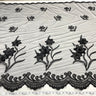 1 Yard Beaded 3D Floral Lace Fabric Embroidered Couture Mesh Gown 52" Width