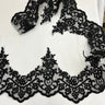 1 Yard Corded Lace Trim 6" Wide 100% Polyester Net Mesh for Gowns & Costumes