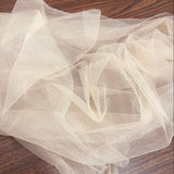 1 Yard White Stretch Nylon Net Mesh Fabric Durable Lightweight Soft Material 60 Inch Width
