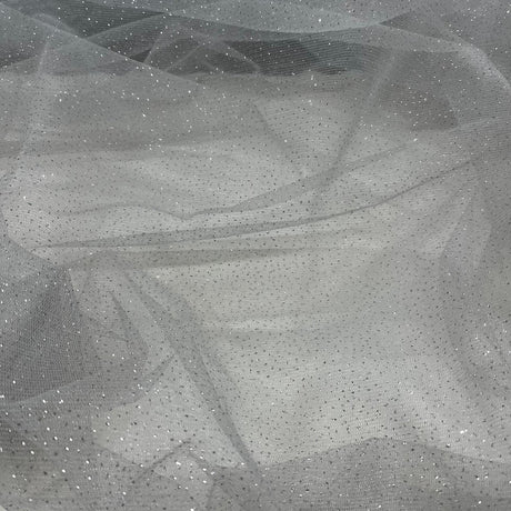 1 Yard 60" Wide Glitter Mesh Fabric Perfect for Bridal, Quinceanera & Dance Costumes
