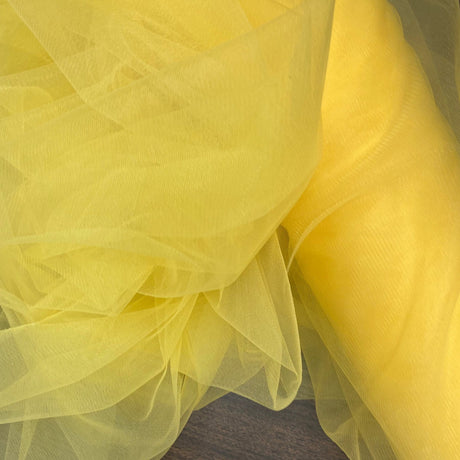 1 Yard 2 Way Stretch Nylon Net Mesh Fabric | 60" Width | Lightweight Sheer Mesh for Gowns, Dancewear & Costumes