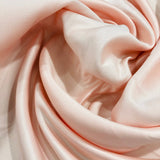 1 Yard Satin Bridal Fabric Black 60" 100 Percent Polyester