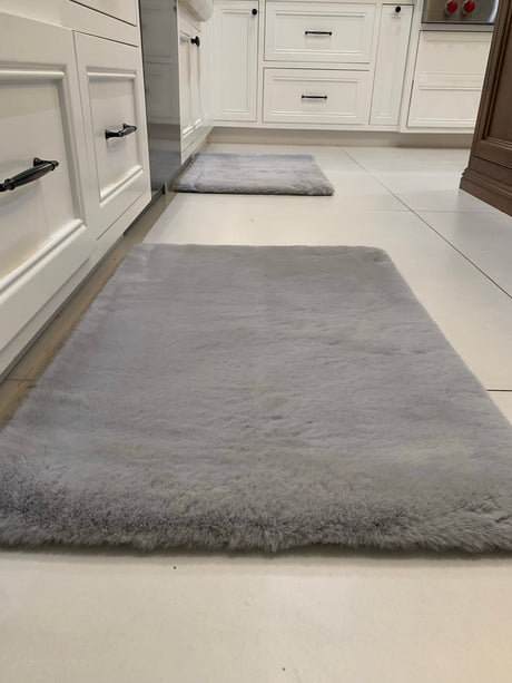 Soft Cozy Faux Fur Bath Mat/Area Rug/Door Mat/Kitchen Mat for Home Décor