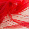 1 Yard High-Quality Glitter Mesh Fabric with Scattered Rhinestones 60" Wide