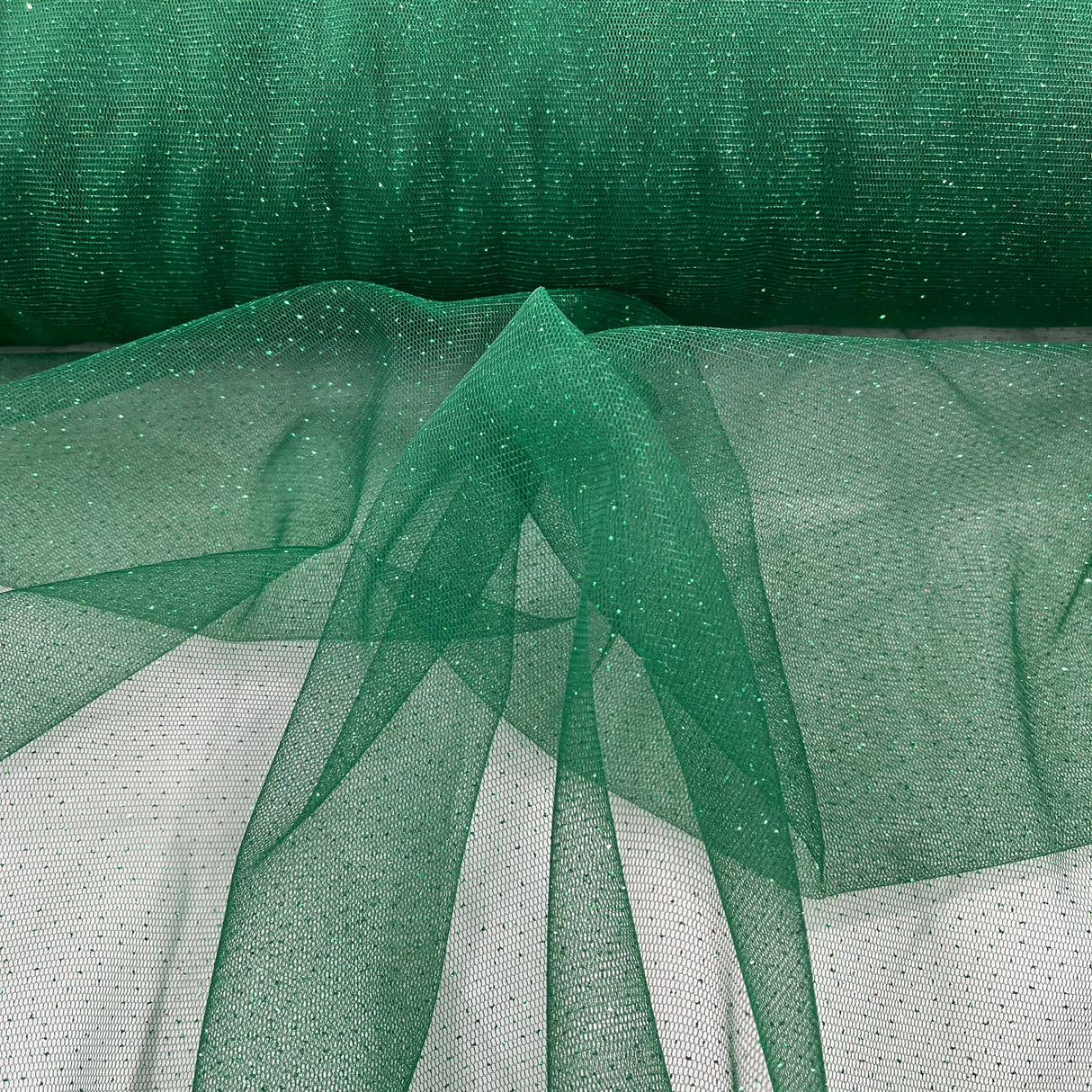 1 Yard Glitter Mesh Fabric | 60" Width | 100% Polyester | Sheer Sparkle for Dresses & Décor