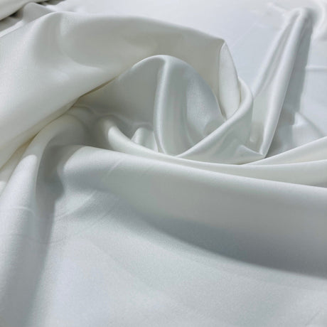 1 Yard Satin Bridal Fabric Black 60" 100 Percent Polyester