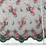 1 Yard Beaded Lace Fabric Embroidered on 100% Polyester Net Mesh 51" Wide