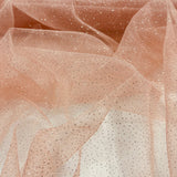 1 Yard 60" Wide Glitter Mesh Fabric Perfect for Bridal, Quinceanera & Dance Costumes