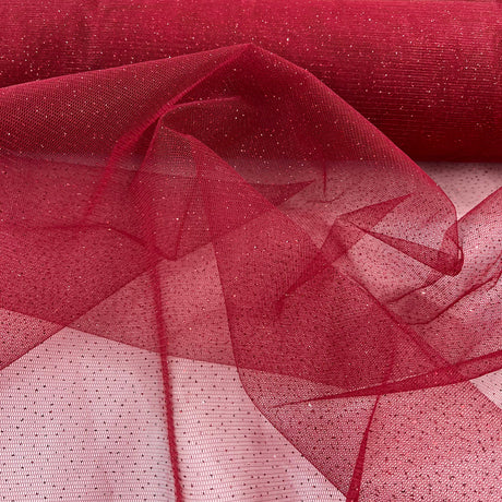 1 Yard 60" Wide Glitter Mesh Fabric Perfect for Bridal, Quinceanera & Dance Costumes