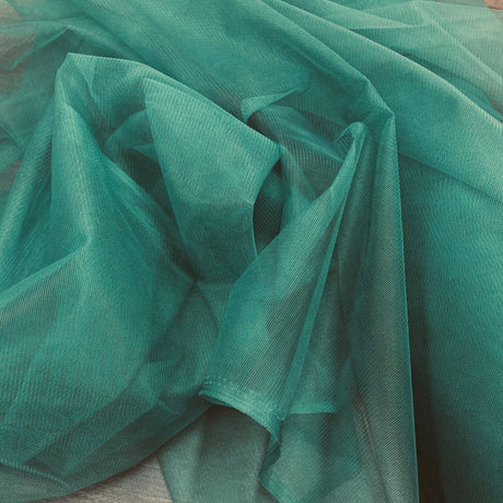 1 Yard 2 Way Stretch Nylon Net Mesh Fabric | 60" Width | Lightweight Sheer Mesh for Gowns, Dancewear & Costumes