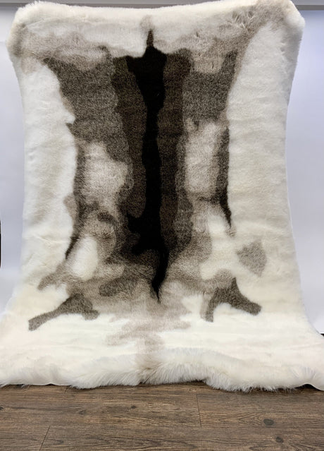 Animal Print Faux Fur Area Rug/Bed Cover Collection for Modern Spaces