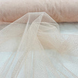 1 Yard 60" Wide Glitter Mesh Fabric Perfect for Bridal, Quinceanera & Dance Costumes