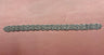 Crystal Floral Bridal Rhinestone Sash Applique 18.75" x 1.25"