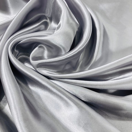 1 Yard Aqua Blue 60" Charmeuse Medium Satin Lining Fabric 100 Percent Polyester