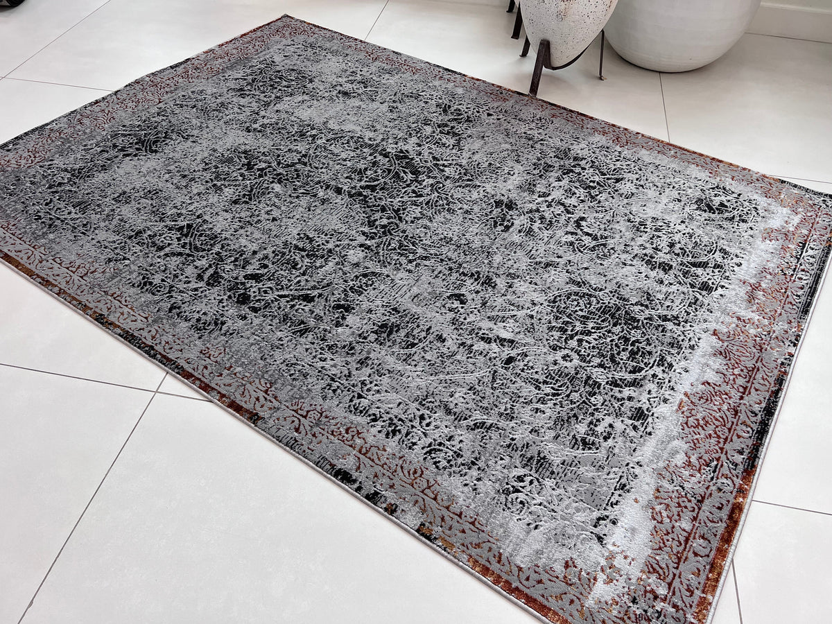 Chromatic Elegance Foldable Flat Weave Area Rug with Shifting Hues