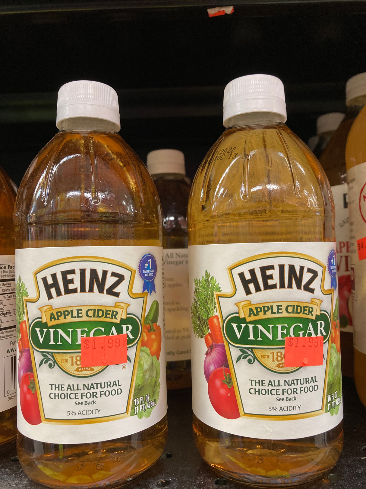 HEINZ APPLE CIDER VINEGAR 16 FL OZ