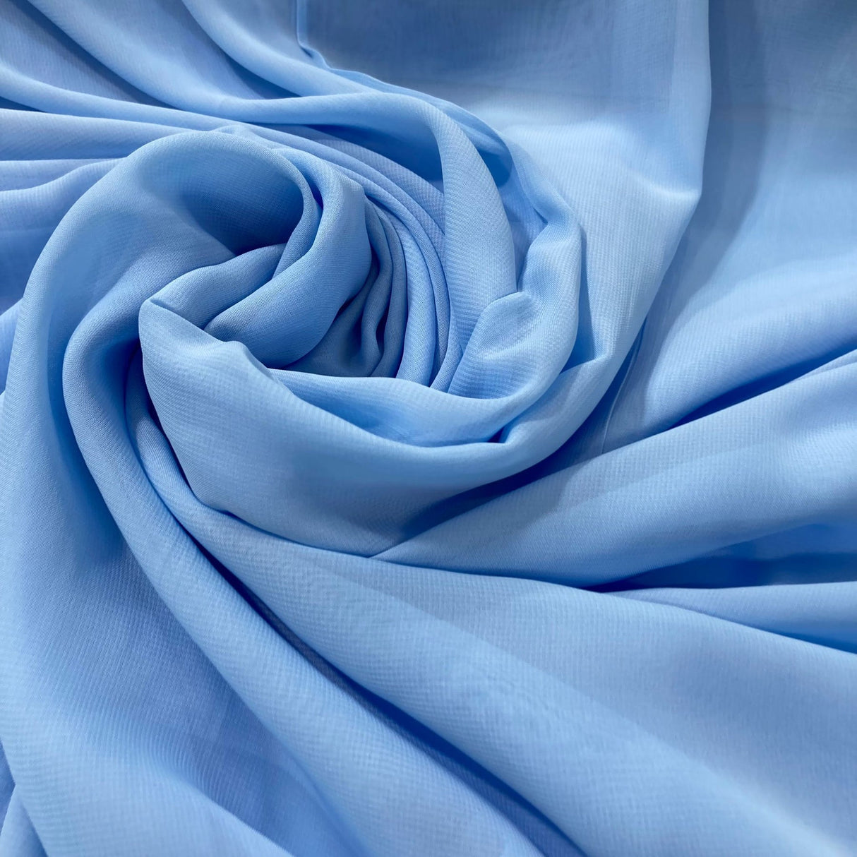 1 Yard Chiffon Fabric in Rose Powder 60" Wide, Sheer Lightweight Polyester for Dresses & Formal Wear