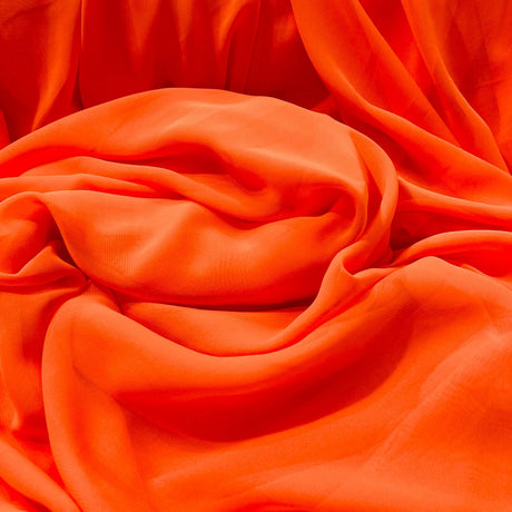 1 Yard Rose Powder Chiffon Fabric Soft Lightweight Sheer Material for Dresses Scarves and Event Décor 60 Inch Width