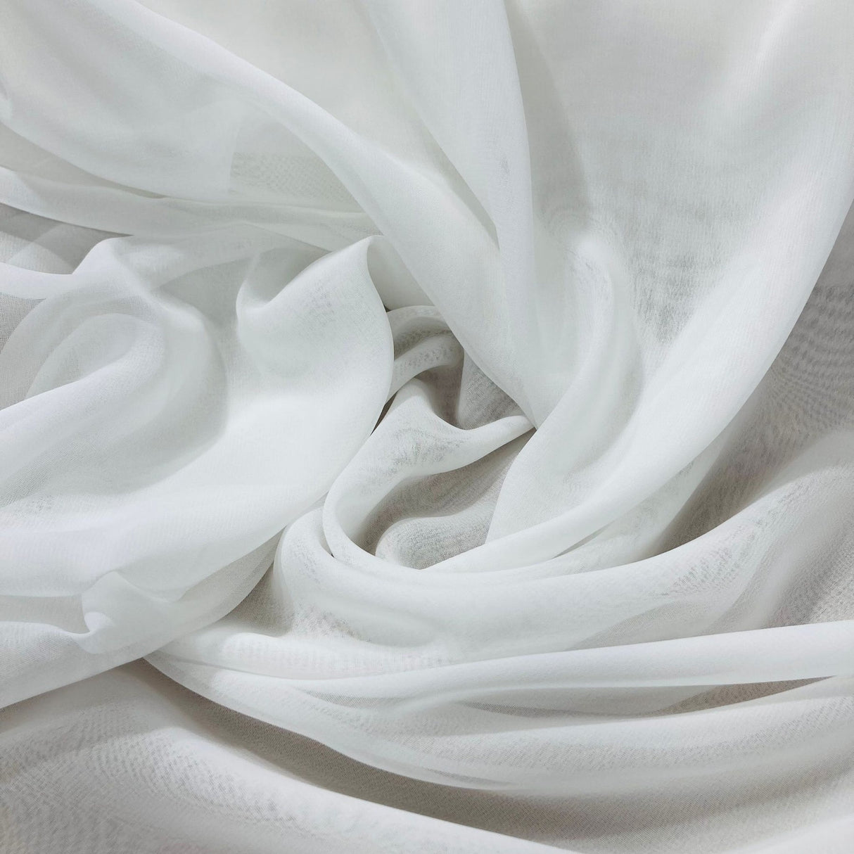 1 Yard Chiffon Fabric in Rose Powder 60" Wide, Sheer Lightweight Polyester for Dresses & Formal Wear