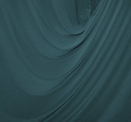 ITY Teal Polyester Spandex Fabric - Teal, 58/60" Width (1 Yard)