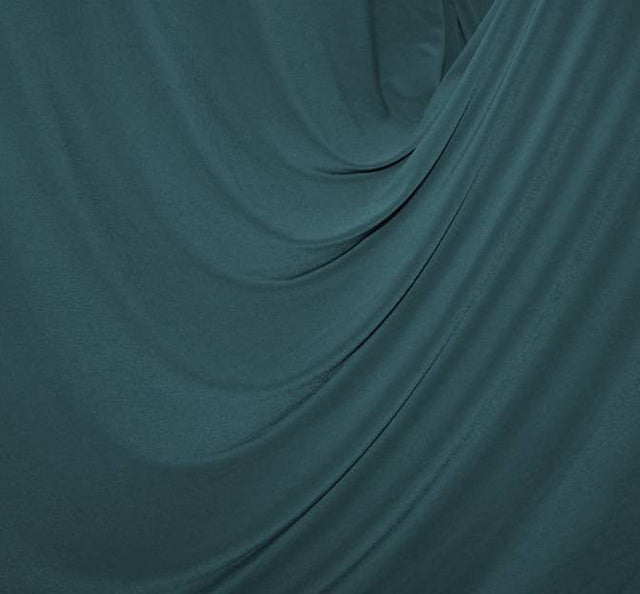 ITY Teal Polyester Spandex Fabric - Teal, 58/60" Width (1 Yard)