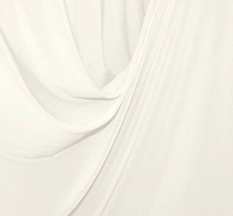 ITY White Polyester Spandex Fabric - White, 58/60" Width (1 Yard)