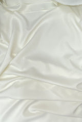 Gabardine Polyester Fabric - Ivory, Heavy Weight, 59/60" Width (1 Yard)