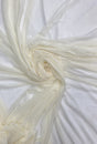 Power Mesh Nylon Spandex Fabric - Ivory Sheer Mesh, 60" Width (1 Yard)