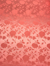 Coral Jacquard Satin Fabric - Coral, Reversible, 58"-60" Width (1 Yard)
