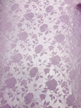 Lavender Jacquard Satin Fabric - Lavender, Reversible, 58"-60" Width (1 Yard)