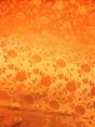 Orange Jacquard Satin Fabric - Orange, Reversible, 58"-60" Width (1 Yard)