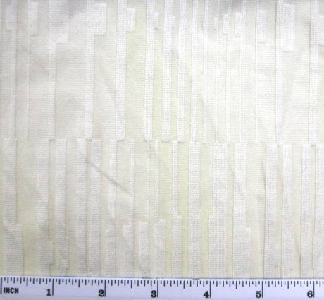 Alex Stripe Knit Fabric - Ivory Stripe, 52/54" Width