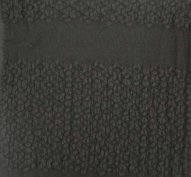 Lace 1D438 Black Nylon Cotton Spandex Fabric - Black, Lace, 54/56" Width (1 Yard)