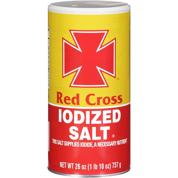 Red Cross Iodized Salt 26OZ