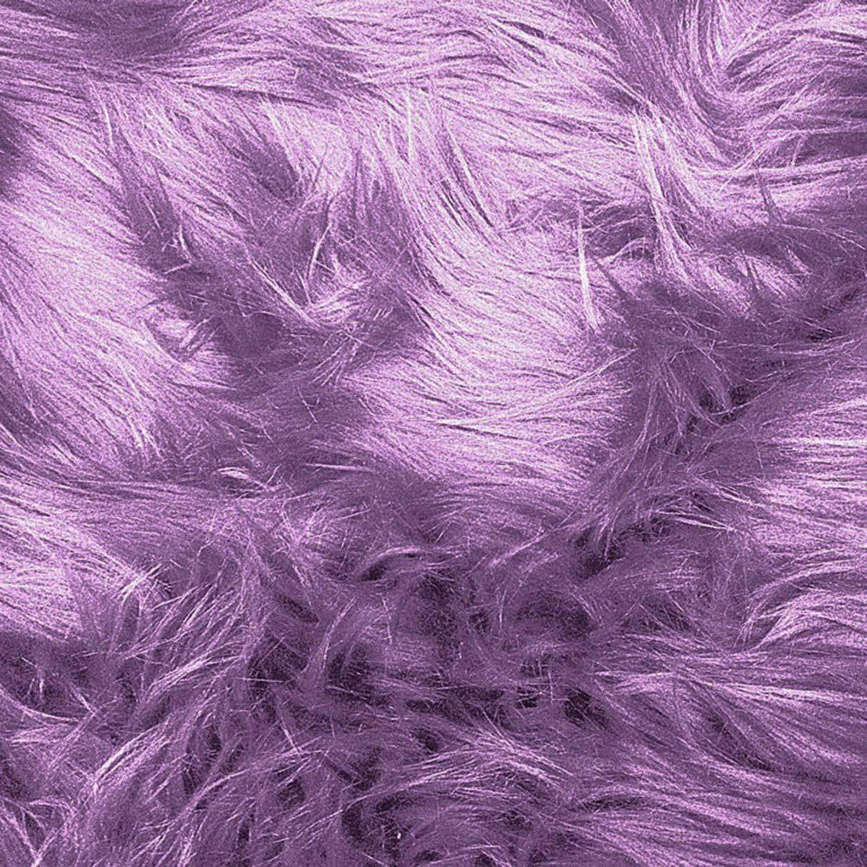 Lavender Faux Fur Fabric 1 Yard Luxury Shaggy Soft Decorative Craft Upholstery Home Décor
