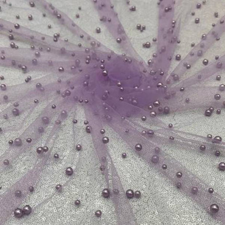 1 Yard Pearl Tulle Fabric Soft Sheer Mesh 58 Inch Width for Bridal Gowns