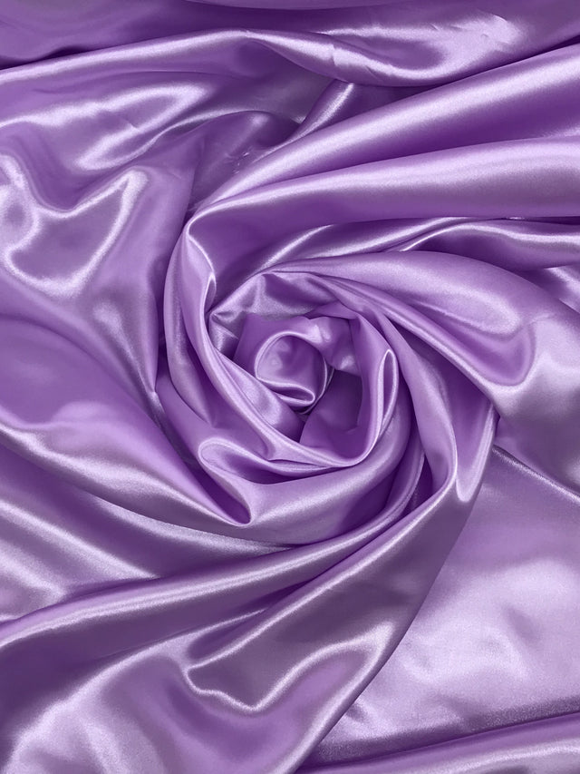 Lavender Medium Satin Polyester Fabric - Lavender, 58"-60" Wide