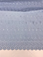 Baby Blue Medium Eyelet Polyester Cotton Fabric - Baby Blue, Solid, 41"- 42" Wide