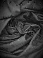 Black Medium Eyelet 80% Polyester 20% Cotton Fabric - Black, Solid, 41"-42" Width